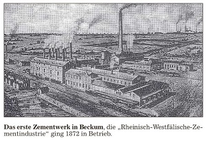 Das erste Zementwerk in Beckum